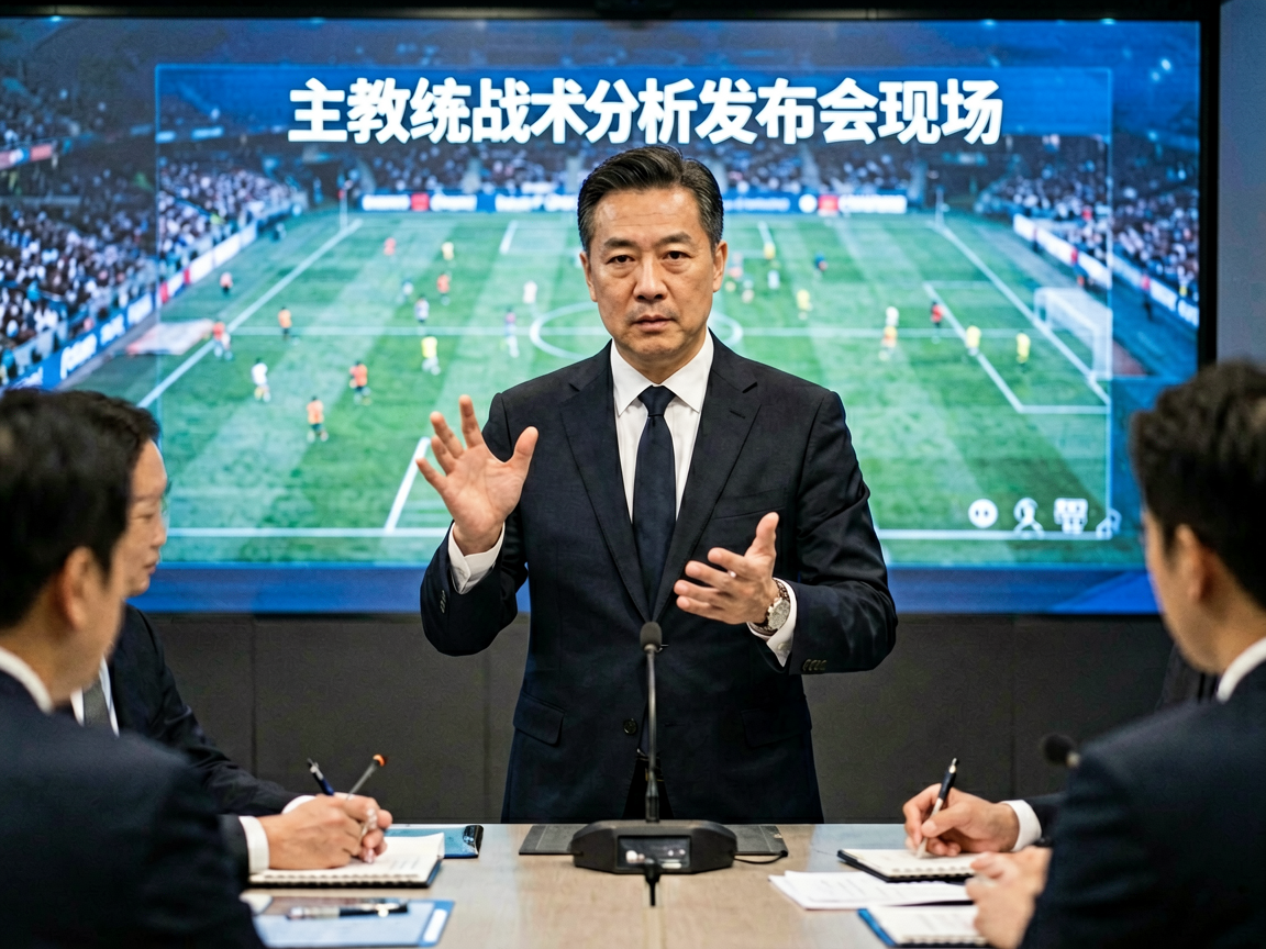 主教练战术分析发布会现场